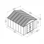Palram Rozšiřovací modul 11x4,1 pro domky série Yukon 11 (antracit) #1